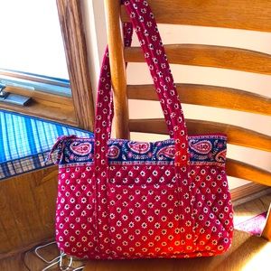 Vera Bradley Americana Red Bandana paisley Purse